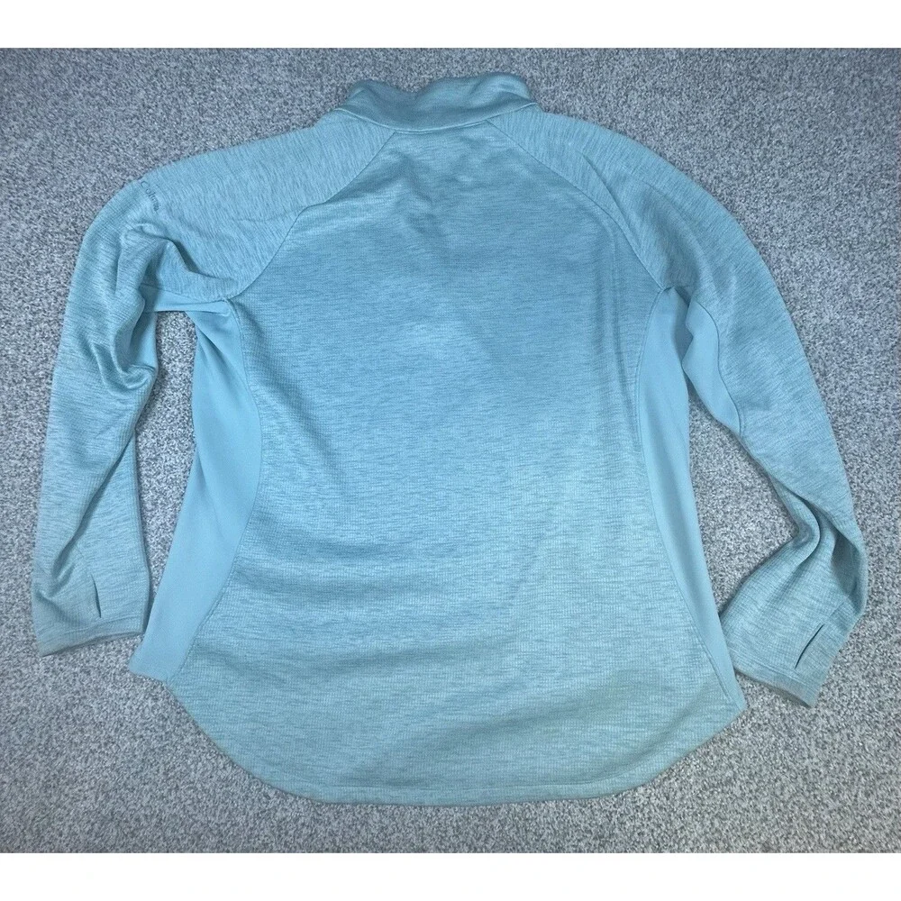 Columbia Henley Sweatshirt Mens Size 1XL Blue Pullover Quarter Button‎